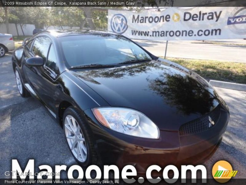 Kalapana Black Satin / Medium Gray 2009 Mitsubishi Eclipse GT Coupe