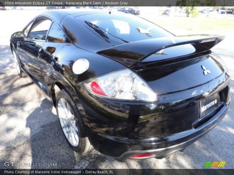 Kalapana Black Satin / Medium Gray 2009 Mitsubishi Eclipse GT Coupe