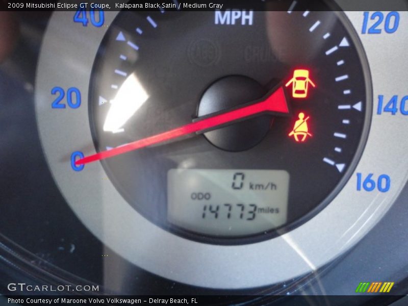 Kalapana Black Satin / Medium Gray 2009 Mitsubishi Eclipse GT Coupe