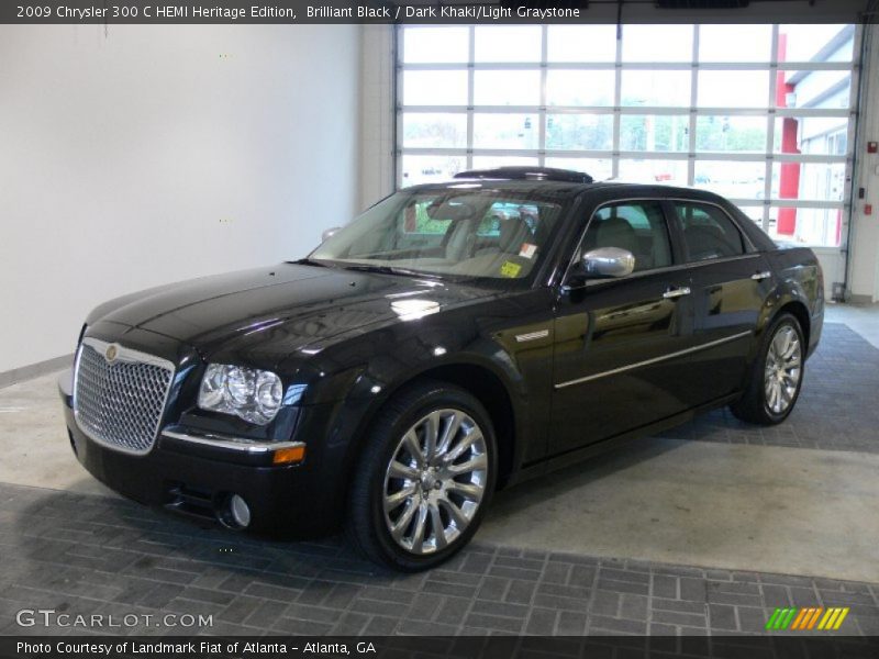Brilliant Black / Dark Khaki/Light Graystone 2009 Chrysler 300 C HEMI Heritage Edition