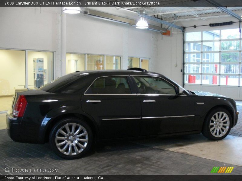 Brilliant Black / Dark Khaki/Light Graystone 2009 Chrysler 300 C HEMI Heritage Edition