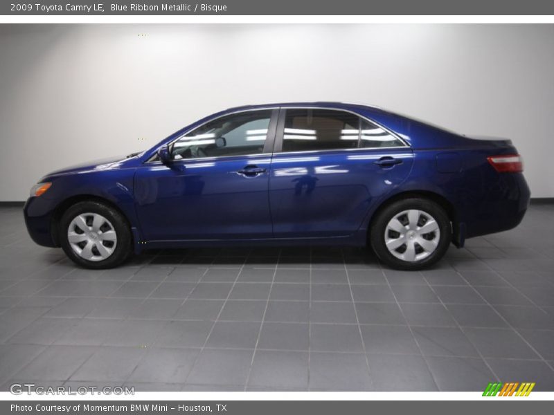 Blue Ribbon Metallic / Bisque 2009 Toyota Camry LE