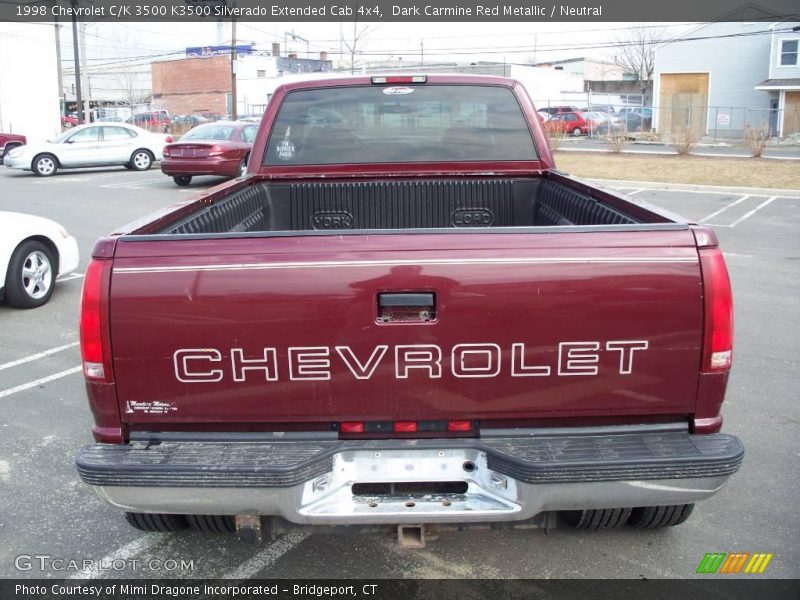 Dark Carmine Red Metallic / Neutral 1998 Chevrolet C/K 3500 K3500 Silverado Extended Cab 4x4