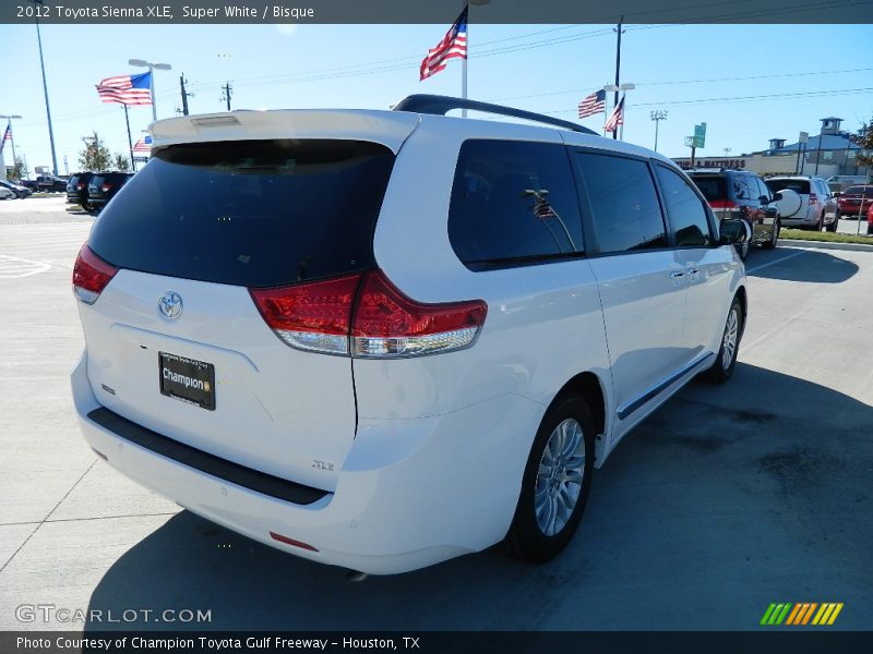 Super White / Bisque 2012 Toyota Sienna XLE