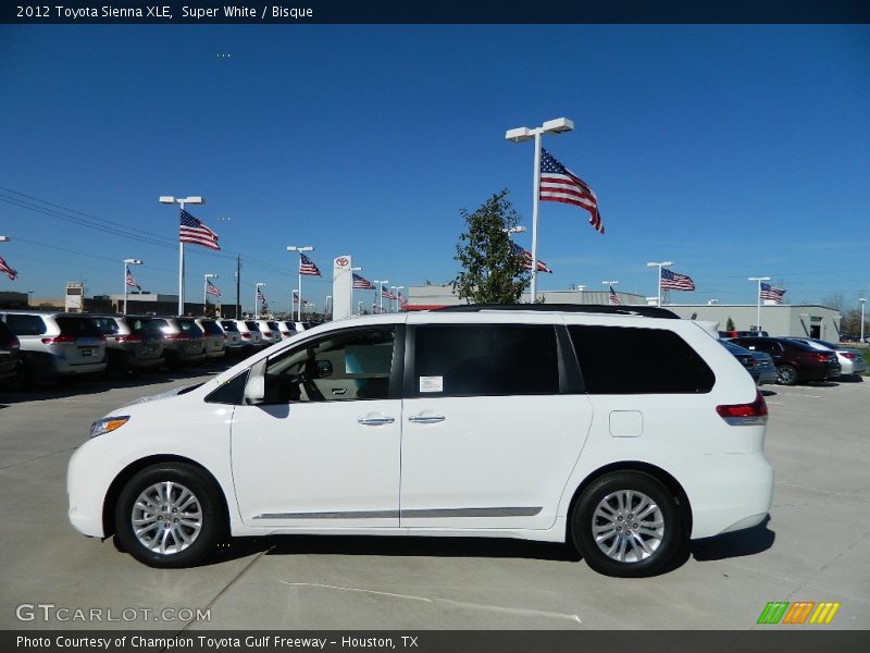 Super White / Bisque 2012 Toyota Sienna XLE