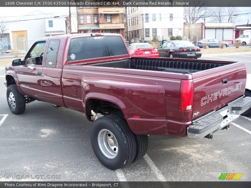 Dark Carmine Red Metallic / Neutral 1998 Chevrolet C/K 3500 K3500 Silverado Extended Cab 4x4