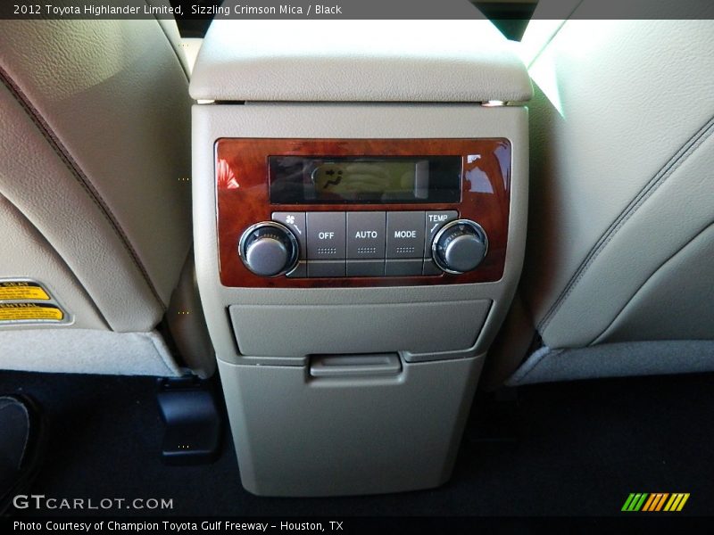 Sizzling Crimson Mica / Black 2012 Toyota Highlander Limited