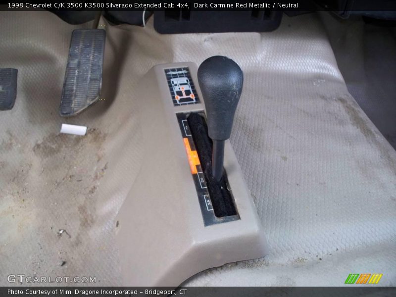 Dark Carmine Red Metallic / Neutral 1998 Chevrolet C/K 3500 K3500 Silverado Extended Cab 4x4