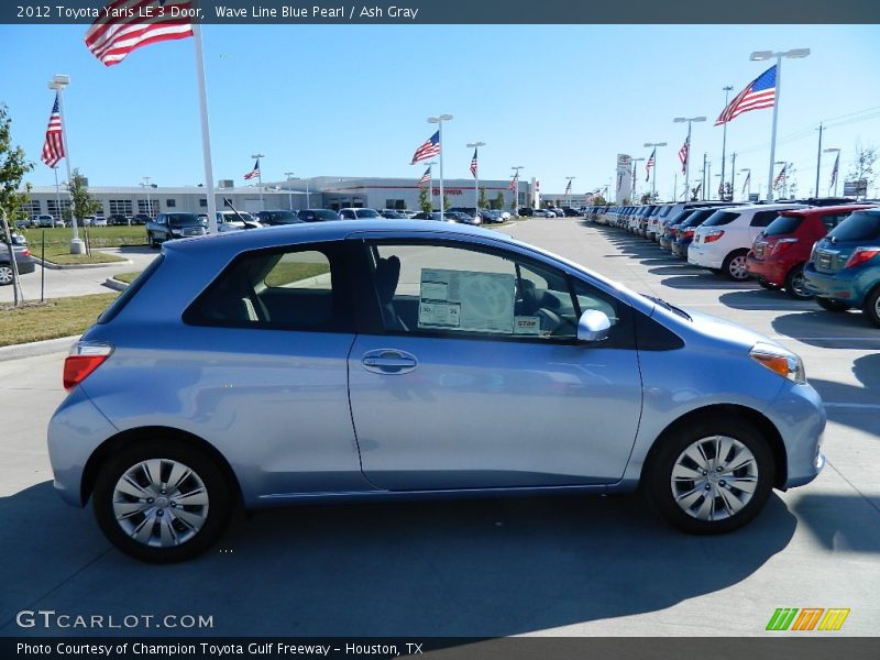  2012 Yaris LE 3 Door Wave Line Blue Pearl
