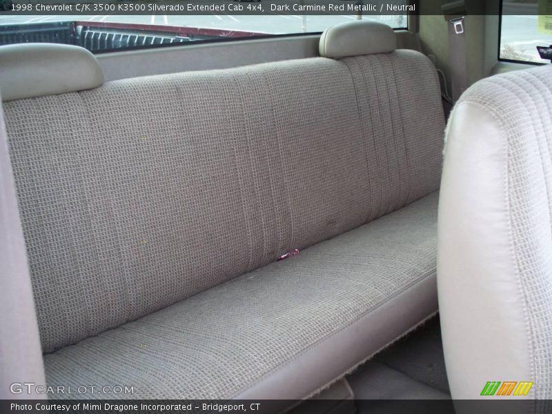 Dark Carmine Red Metallic / Neutral 1998 Chevrolet C/K 3500 K3500 Silverado Extended Cab 4x4