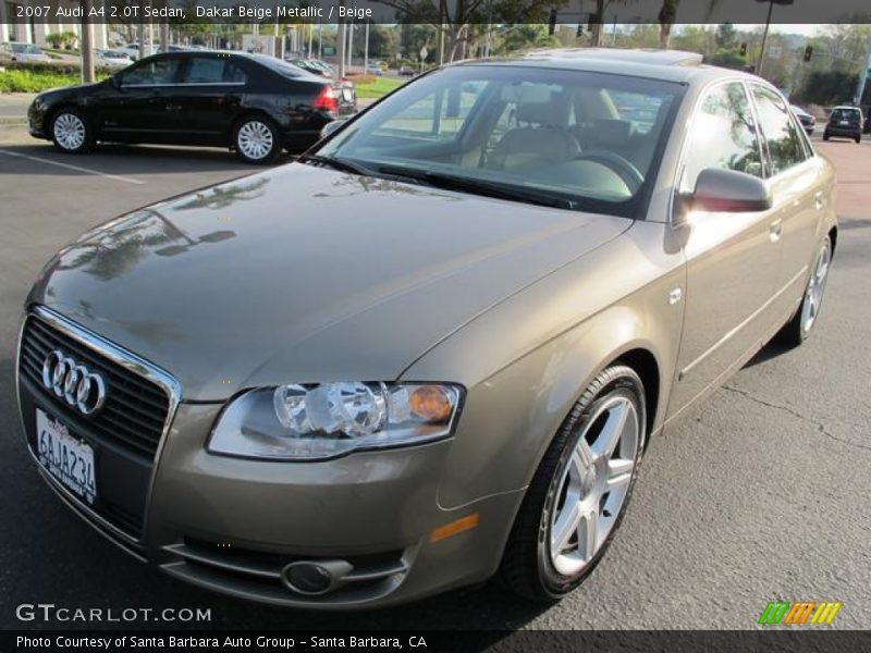 Dakar Beige Metallic / Beige 2007 Audi A4 2.0T Sedan