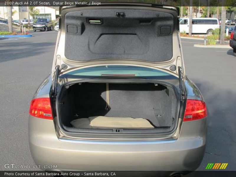 Dakar Beige Metallic / Beige 2007 Audi A4 2.0T Sedan