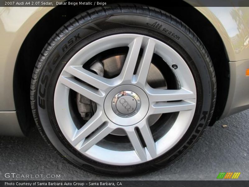 Dakar Beige Metallic / Beige 2007 Audi A4 2.0T Sedan