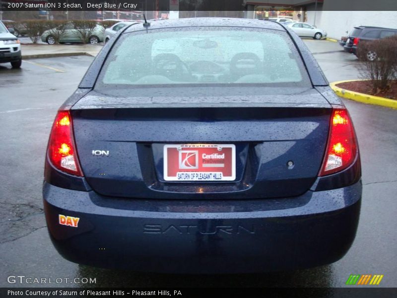 Deep Blue / Gray 2007 Saturn ION 3 Sedan