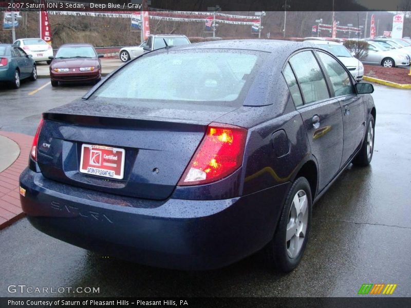 Deep Blue / Gray 2007 Saturn ION 3 Sedan