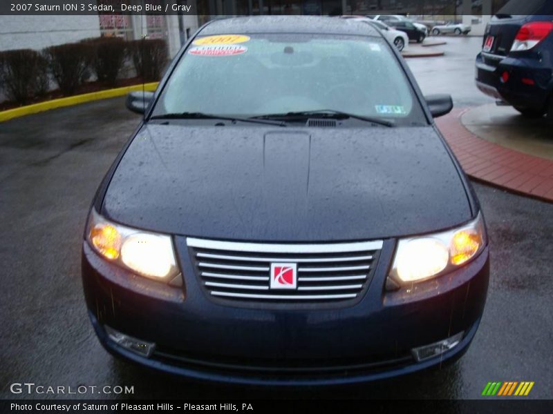Deep Blue / Gray 2007 Saturn ION 3 Sedan