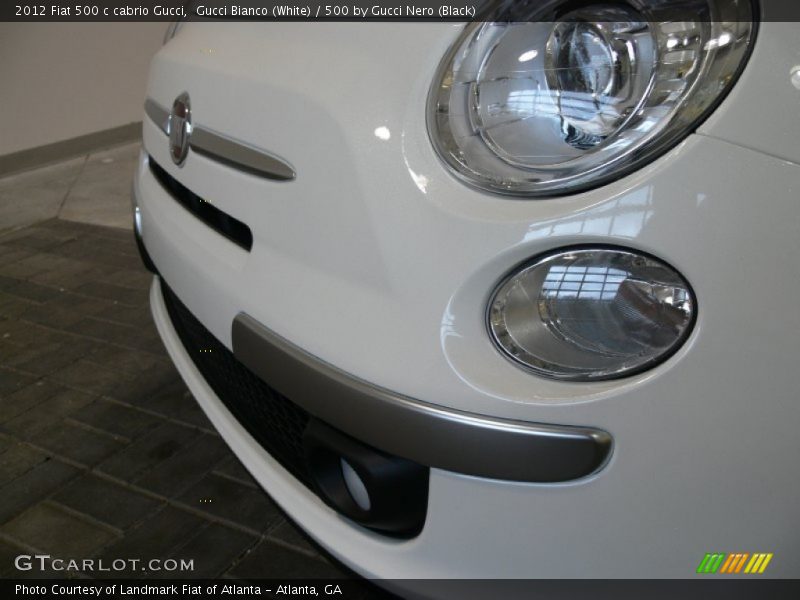 Gucci Bianco (White) / 500 by Gucci Nero (Black) 2012 Fiat 500 c cabrio Gucci