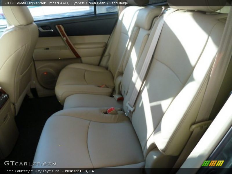 Cypress Green Pearl / Sand Beige 2012 Toyota Highlander Limited 4WD