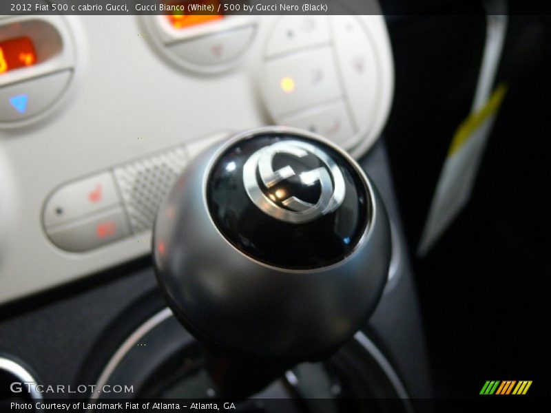 Gucci Bianco (White) / 500 by Gucci Nero (Black) 2012 Fiat 500 c cabrio Gucci