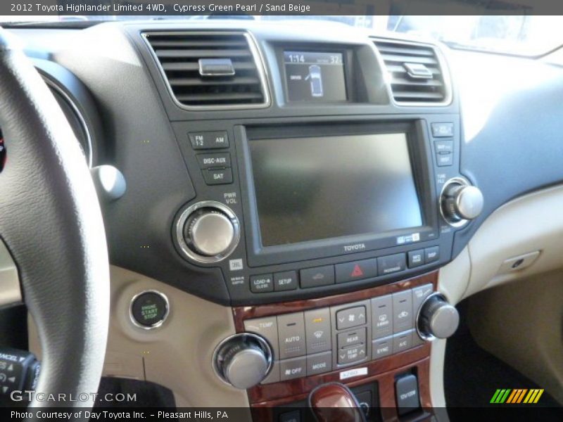 Cypress Green Pearl / Sand Beige 2012 Toyota Highlander Limited 4WD