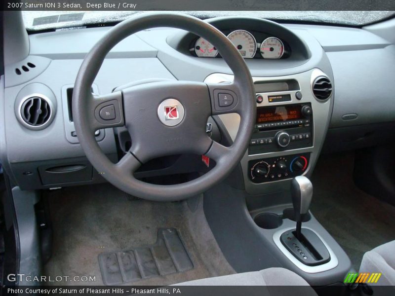 Deep Blue / Gray 2007 Saturn ION 3 Sedan