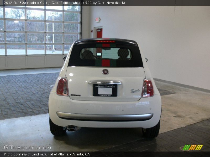 Gucci Bianco (White) / 500 by Gucci Nero (Black) 2012 Fiat 500 c cabrio Gucci