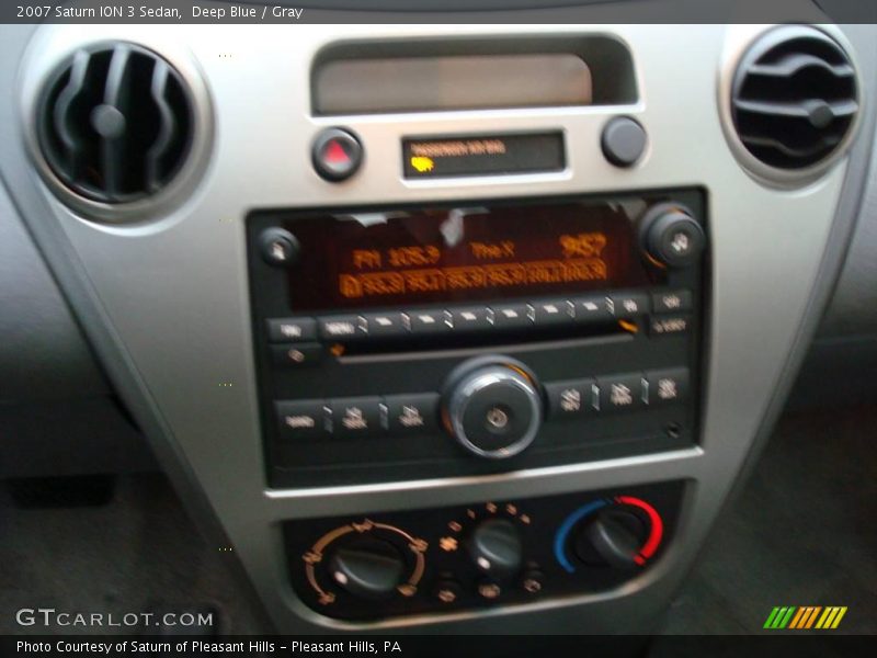 Deep Blue / Gray 2007 Saturn ION 3 Sedan