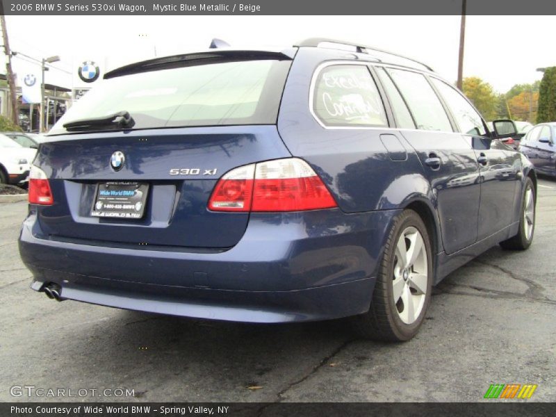 Mystic Blue Metallic / Beige 2006 BMW 5 Series 530xi Wagon