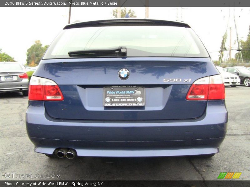 Mystic Blue Metallic / Beige 2006 BMW 5 Series 530xi Wagon