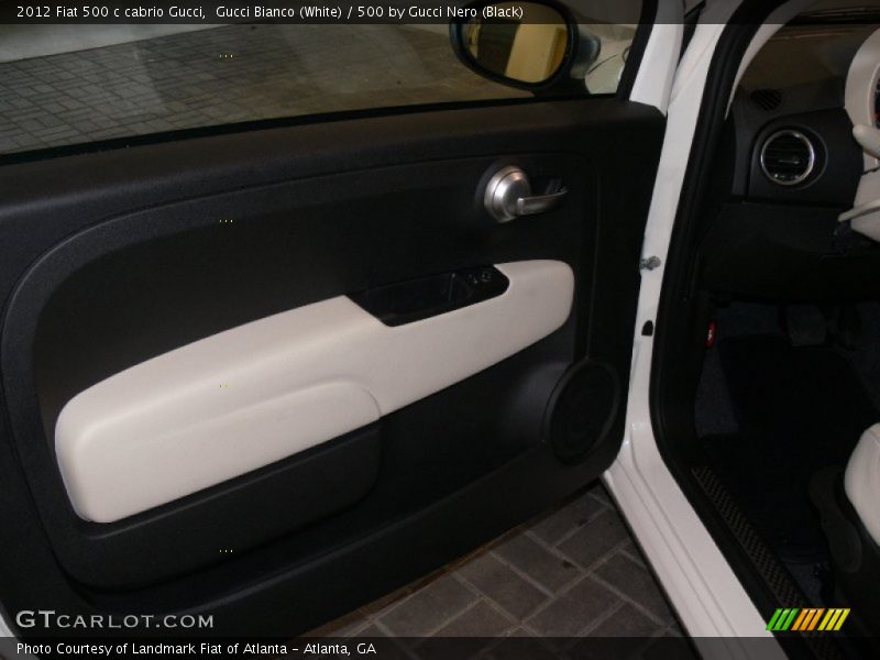 Gucci Bianco (White) / 500 by Gucci Nero (Black) 2012 Fiat 500 c cabrio Gucci