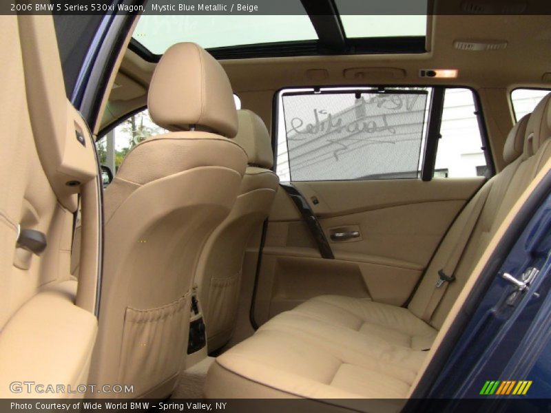 Mystic Blue Metallic / Beige 2006 BMW 5 Series 530xi Wagon