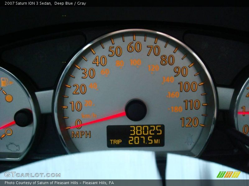 Deep Blue / Gray 2007 Saturn ION 3 Sedan