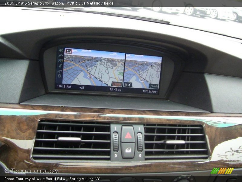 Mystic Blue Metallic / Beige 2006 BMW 5 Series 530xi Wagon
