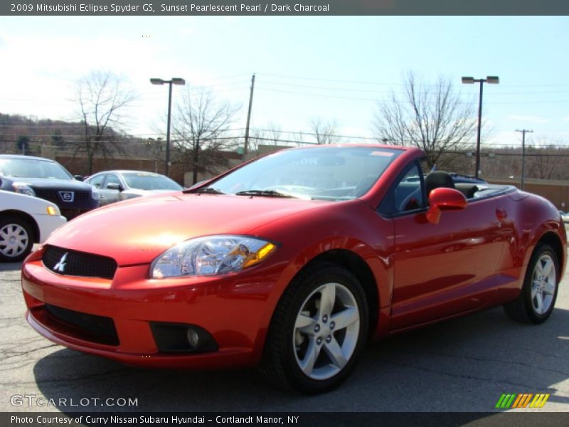 Sunset Pearlescent Pearl / Dark Charcoal 2009 Mitsubishi Eclipse Spyder GS