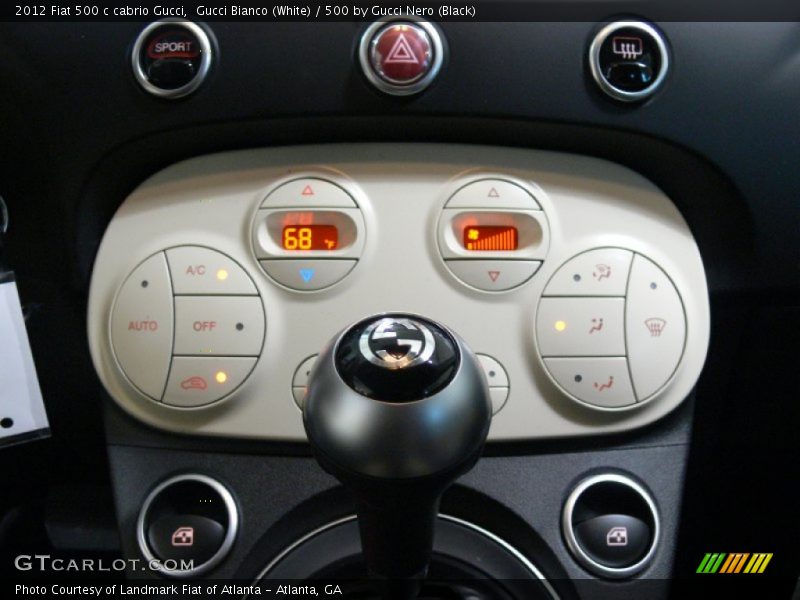 Controls of 2012 500 c cabrio Gucci