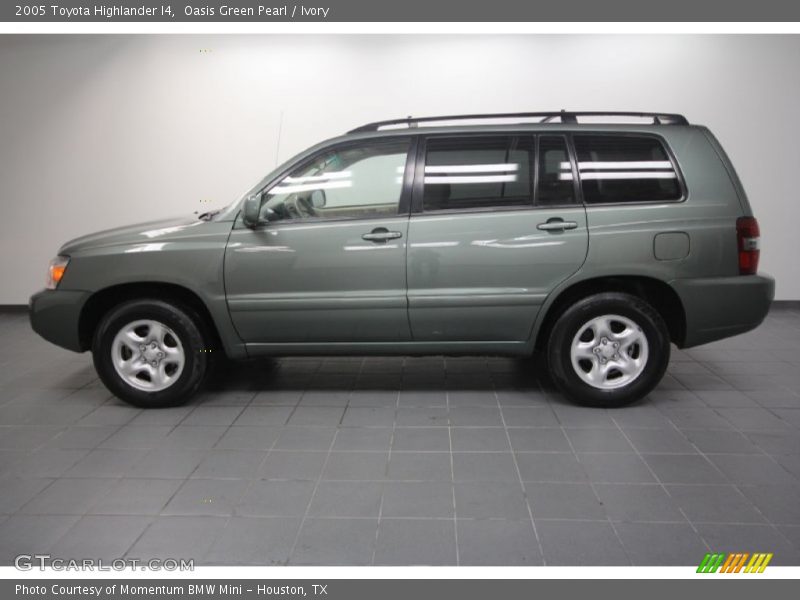 Oasis Green Pearl / Ivory 2005 Toyota Highlander I4