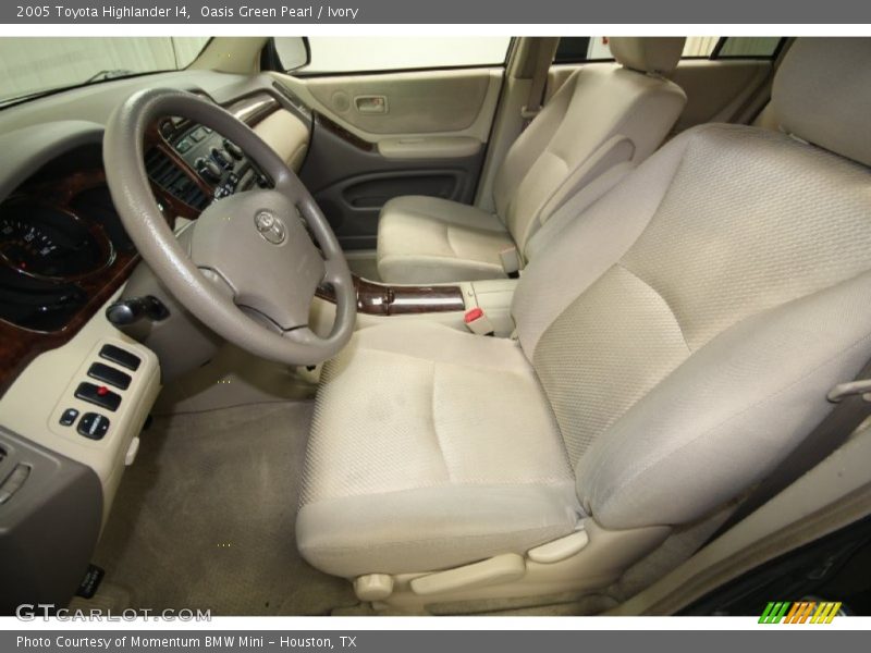 Oasis Green Pearl / Ivory 2005 Toyota Highlander I4