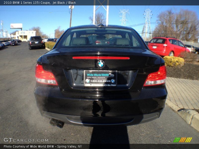 Jet Black / Black 2010 BMW 1 Series 135i Coupe