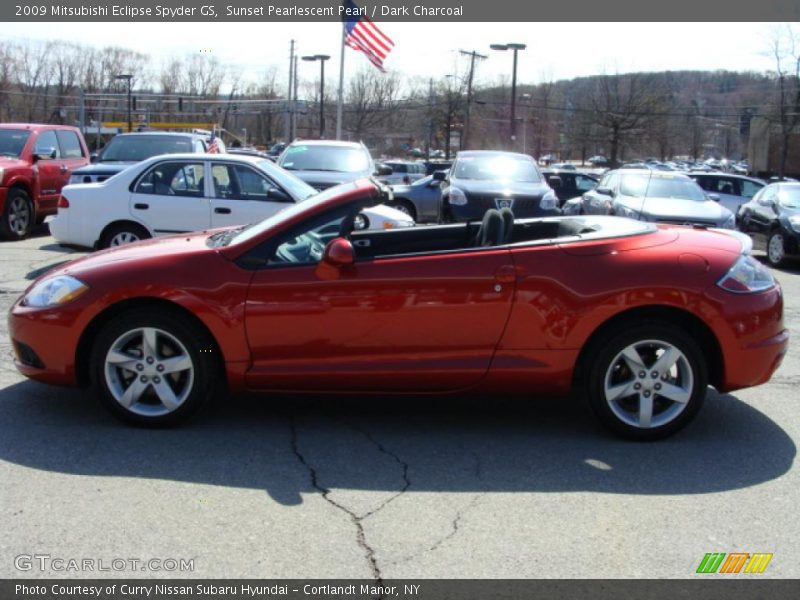 Sunset Pearlescent Pearl / Dark Charcoal 2009 Mitsubishi Eclipse Spyder GS