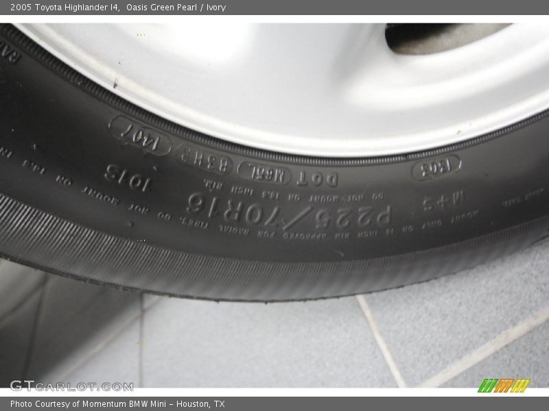 Oasis Green Pearl / Ivory 2005 Toyota Highlander I4