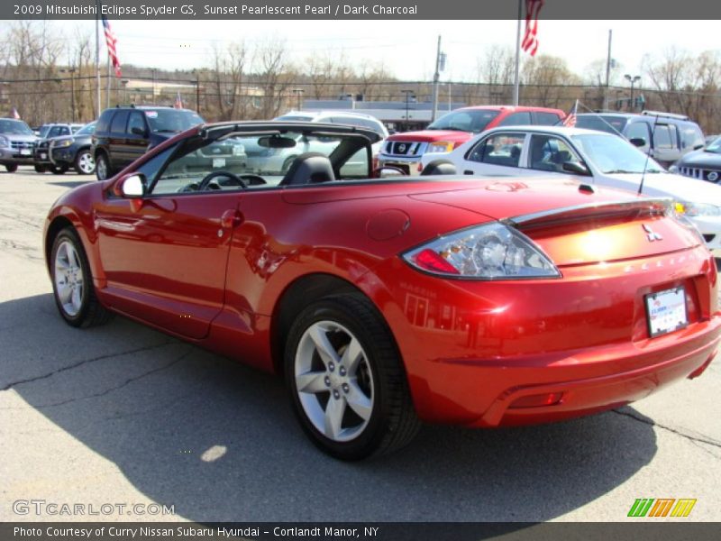 Sunset Pearlescent Pearl / Dark Charcoal 2009 Mitsubishi Eclipse Spyder GS