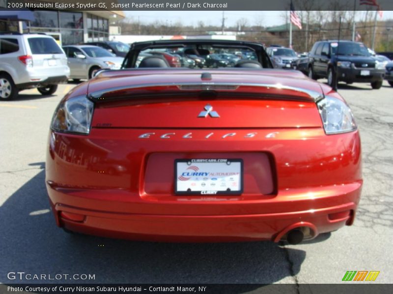Sunset Pearlescent Pearl / Dark Charcoal 2009 Mitsubishi Eclipse Spyder GS