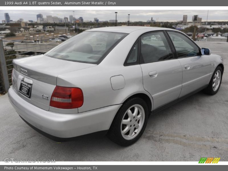 Aluminum Silver Metallic / Onyx 1999 Audi A4 1.8T quattro Sedan