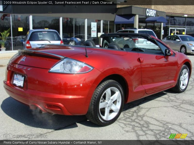 Sunset Pearlescent Pearl / Dark Charcoal 2009 Mitsubishi Eclipse Spyder GS