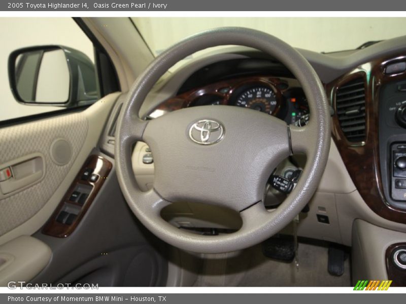Oasis Green Pearl / Ivory 2005 Toyota Highlander I4