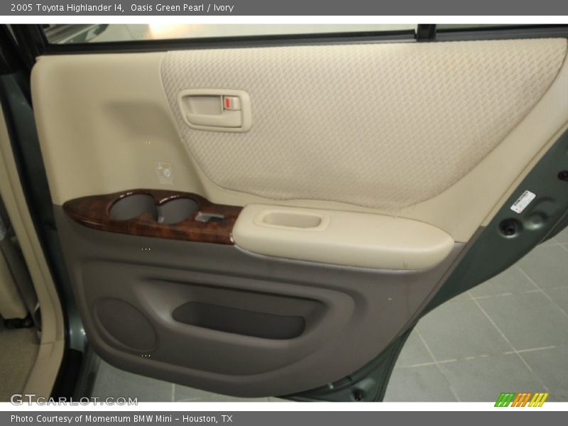 Oasis Green Pearl / Ivory 2005 Toyota Highlander I4