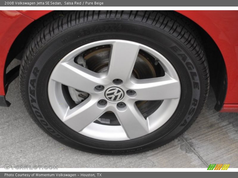 Salsa Red / Pure Beige 2008 Volkswagen Jetta SE Sedan