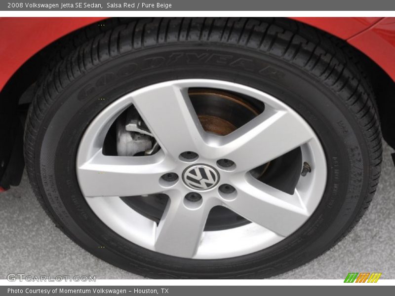Salsa Red / Pure Beige 2008 Volkswagen Jetta SE Sedan