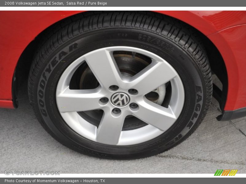 Salsa Red / Pure Beige 2008 Volkswagen Jetta SE Sedan