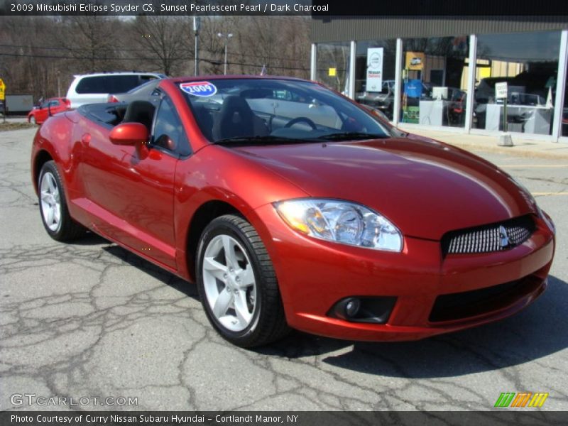 Sunset Pearlescent Pearl / Dark Charcoal 2009 Mitsubishi Eclipse Spyder GS